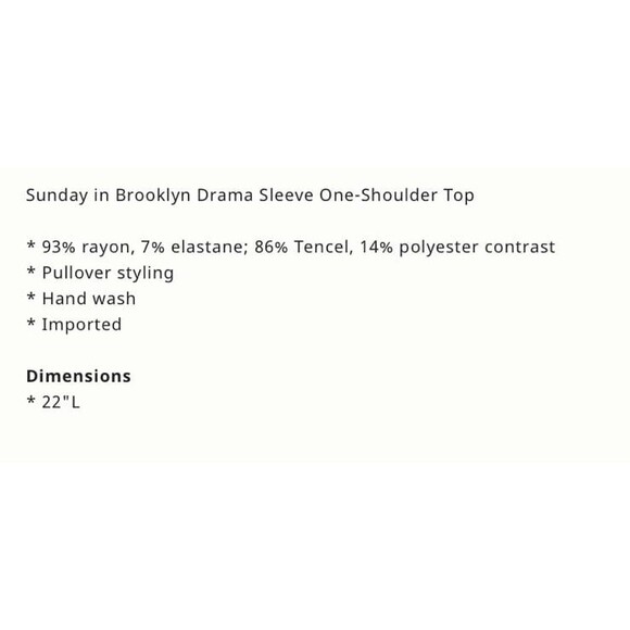 Anthropologie Sunday in Brooklyn One Shoulder Top Medium NWT Orange - Picture 12 of 12